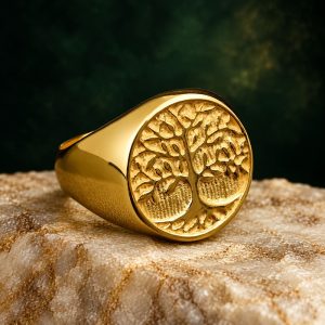 Bague Arbre de Vie Dorée