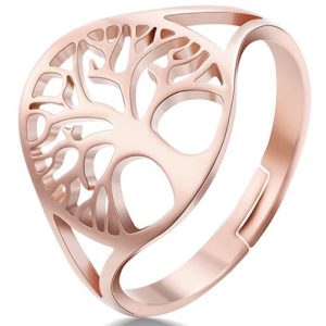 Bague Arbre de Vie Or Rose