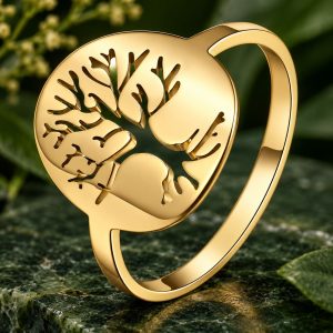 Bague Arbre de Vie Originale - Dorure Ajourée