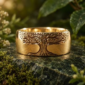 Bague Arbre de Vie Plaquée Or