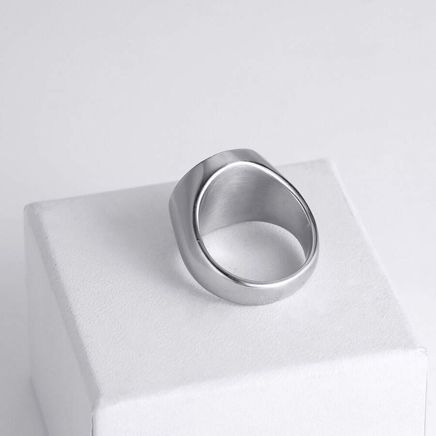 Bague Homme - Anneau Yin Yang Noir Et Argent - Bijou Ethnique Et Moderne - Cadeau Idéal