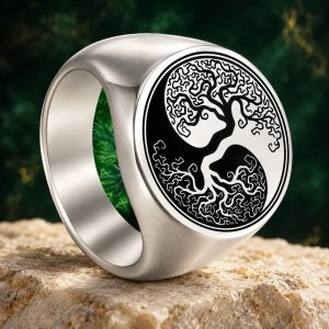 Bague Arbre de Vie Yin Yang
