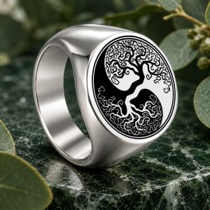 Bague Arbre de Vie Yin Yang