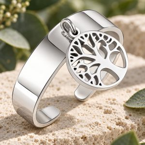 Bague à Breloque Arbre de Vie