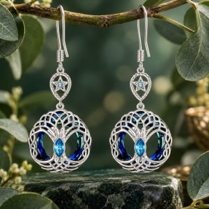 Boucles d'Oreilles Arbre de Vie Celte