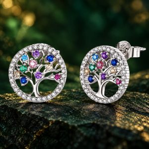 Boucles d'Oreilles Arbre de Vie Femme