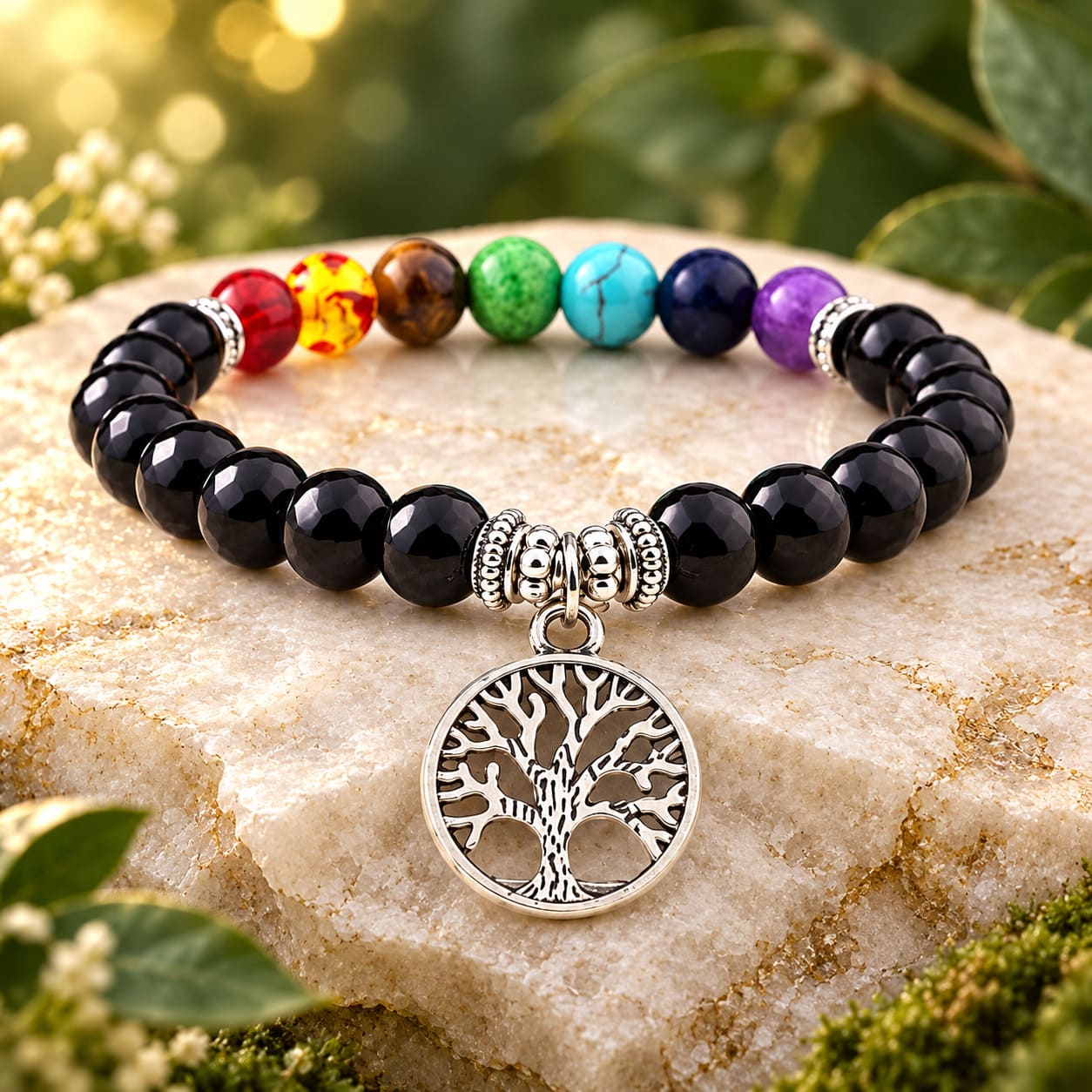 Bracelet Arbre de Vie 7 Chakras