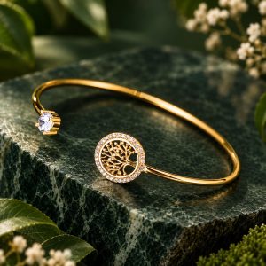 Bracelet Jonc Torque Arbre de Vie