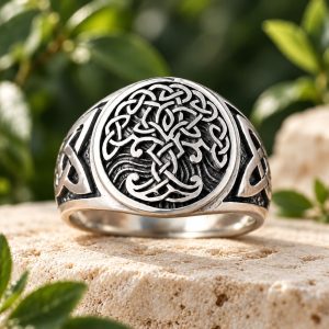 Chevalière Homme Arbre de Vie Celtique