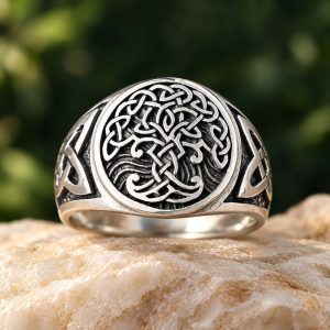 Chevalière Homme Arbre de Vie Celtique
