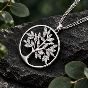 Collier Arbre de Vie Argent Plaqué