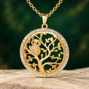 Collier Arbre de Vie Hibou