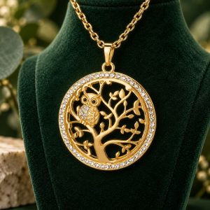 Collier Arbre de Vie Hibou