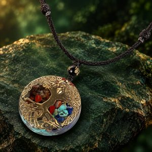Collier Arbre de Vie en Pierre Naturelle