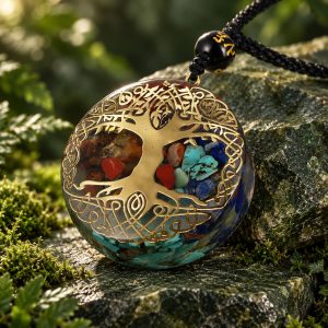 Collier Arbre de Vie en Pierre Naturelle