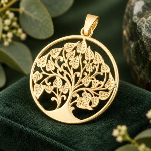 Médaille Arbre de Vie Dorée Ajourée