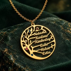 Pendentif Arbre de Vie Prénom Personnalisé