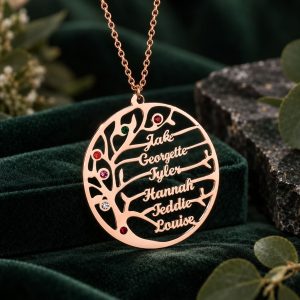 Pendentif Arbre de Vie Prénom Personnalisé