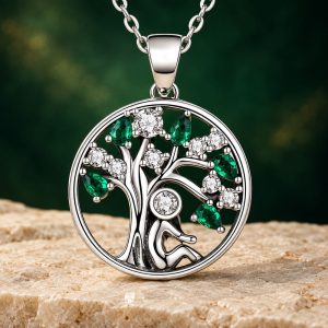 Pendentif Femme Argent Arbre de Vie