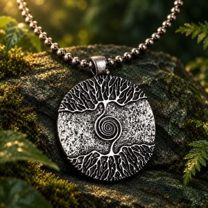 Pendentif Rond Yggdrasil
