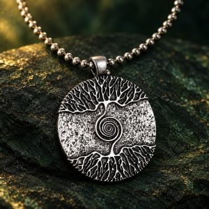 Pendentif Rond Yggdrasil