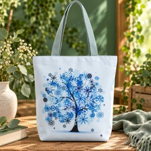 Sac Arbre de Vie Bleu et Blanc