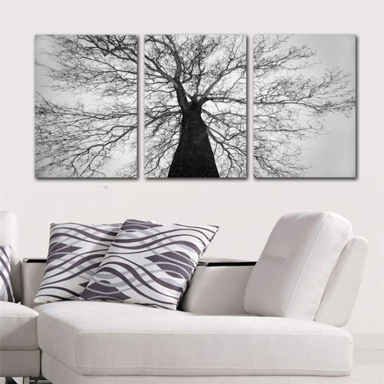 Arsey Tapisserie murale à lumière noire - Motif arbre de vie - Psychédélique UV - Tapisserie réactive - Galaxie - Ciel