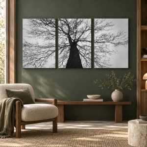 Tableau Arbre de Vie Noir et Blanc