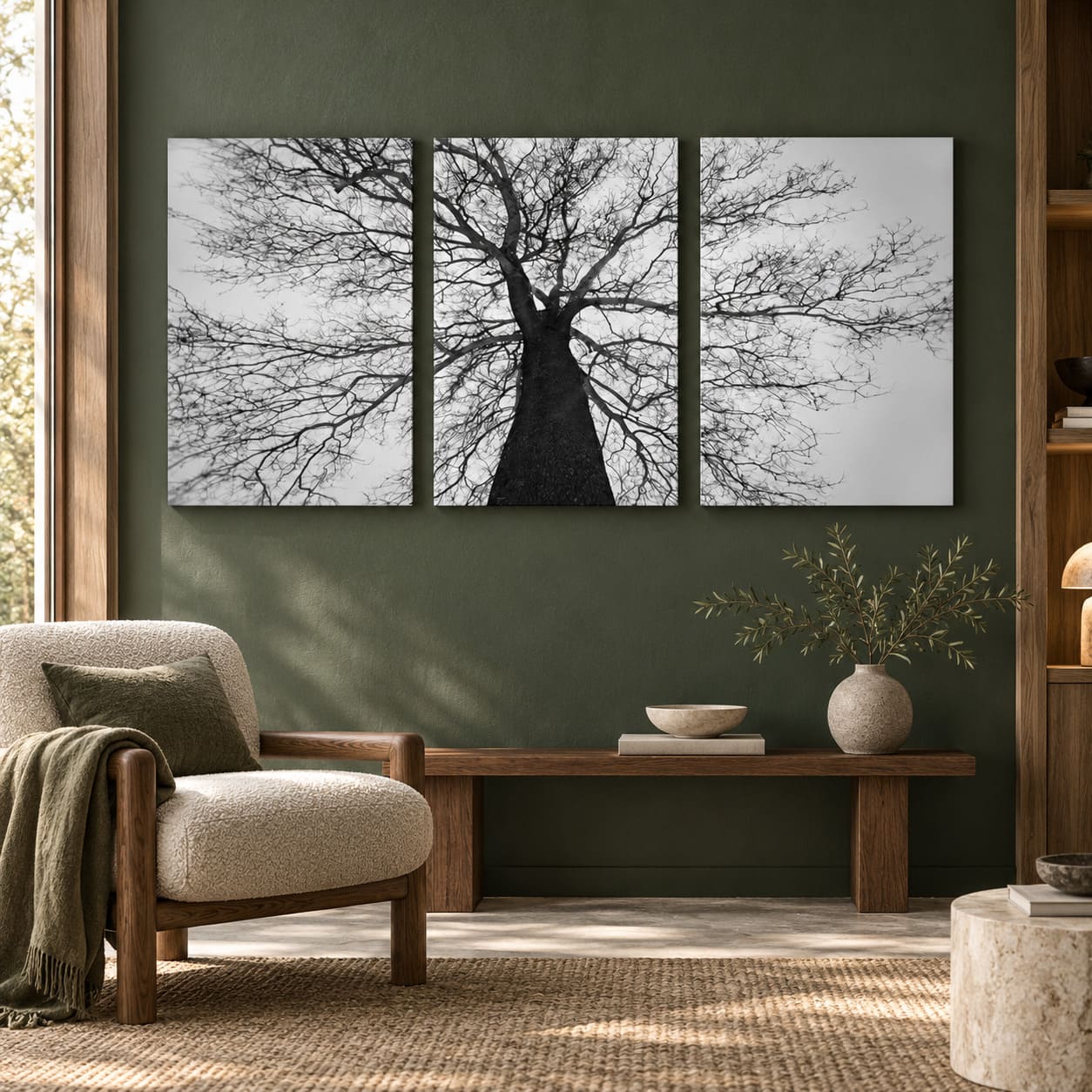 Tableau Arbre de Vie Noir et Blanc