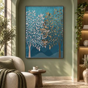 Tableau Triptyque Arbre de Vie Scandinave Chic