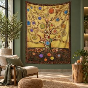 Tenture Indienne Vintage Arbre de Vie