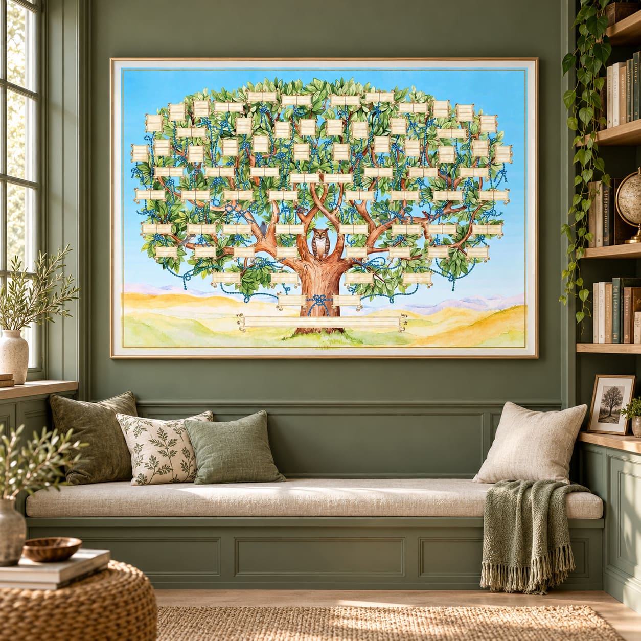 Toile Arbre de Vie Liens Familliaux