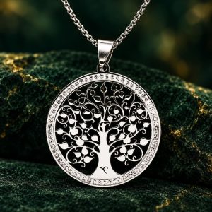 Collier Arbre de Vie en Feuilles