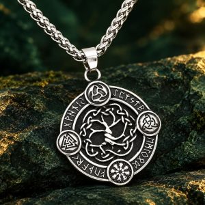 Collier Arbre de Vie Symboles Nordique