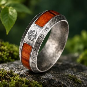 Anneau Arbre de Vie Runes Nordiques