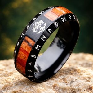 Anneau Arbre de Vie Runes Nordiques