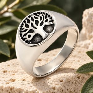 Bague Arbre de Vie Acier Inoxydable