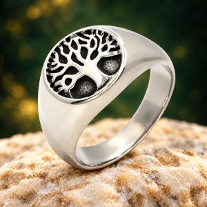 Bague Arbre de Vie Acier Inoxydable