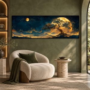 Tableau Arbre de Vie Lune Mirifique